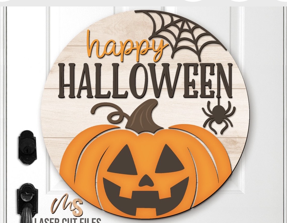 Happy Halloween - Ready to Hang Sign