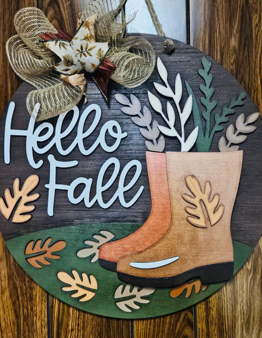 Hello Fall Boots - Kits2Go