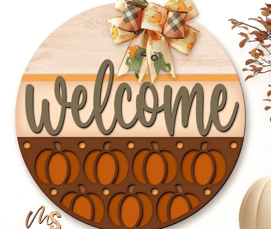 Welcome Tiny Pumpkins - Ready to Hang Sign